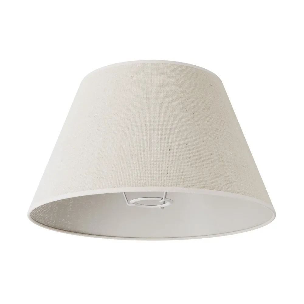 Sjenilo Impero M od tkanine za podnu lampu s grlom E27 - Proizvedeno u Italiji - Svijetla juta