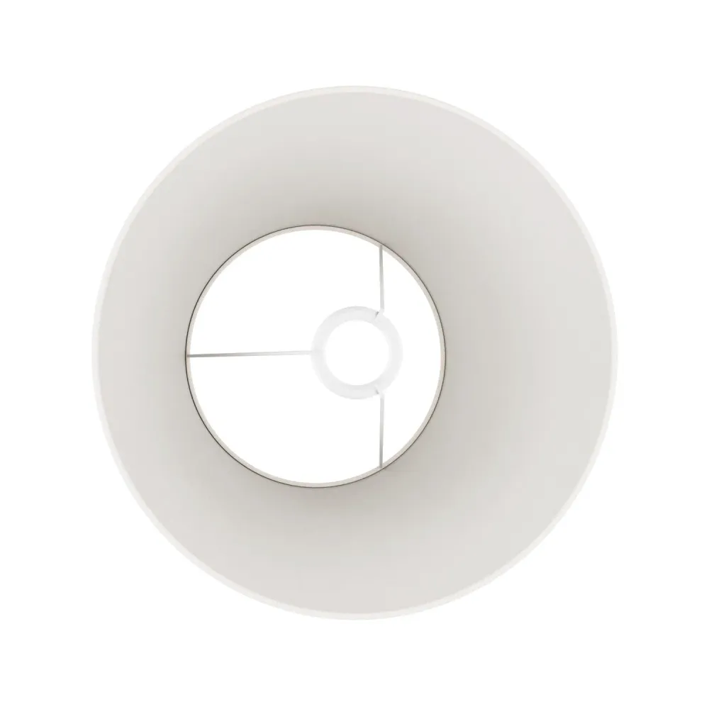 Sjenilo Impero M od tkanine za podnu lampu s grlom E27 - Proizvedeno u Italiji - Svijetla juta