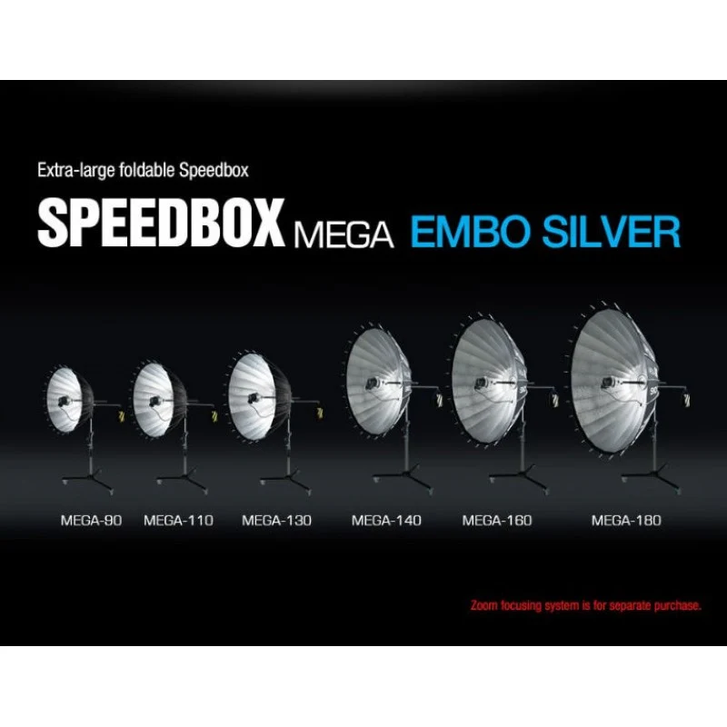 SMDV SPEEDBOX MEGA-140 SILVER - MEGA 140cm sklopivi softbox / bez adaptera
