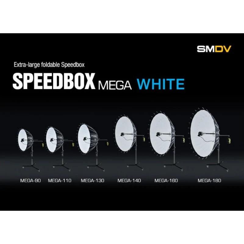 SMDV SPEEDBOX MEGA-140 SILVER - MEGA 140cm sklopivi softbox / bez adaptera