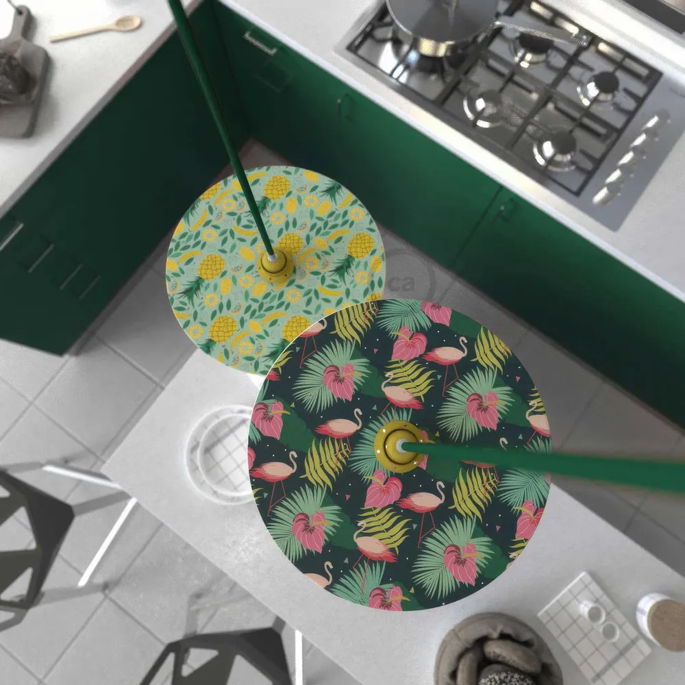 UFO sjenilo od drva Special Edition Talijanski ilustratori, dvostrano, promjer 33 cm - Annachiara Zaminato