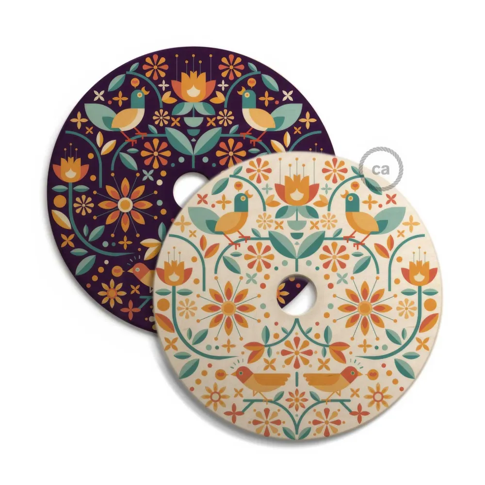 UFO sjenilo od drva Special Edition Talijanski ilustratori, dvostrano, promjer 33 cm - Francesco Poroli