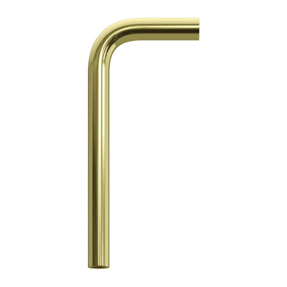 Zakrivljena produžna cijev 14 cm od metala - Mjed