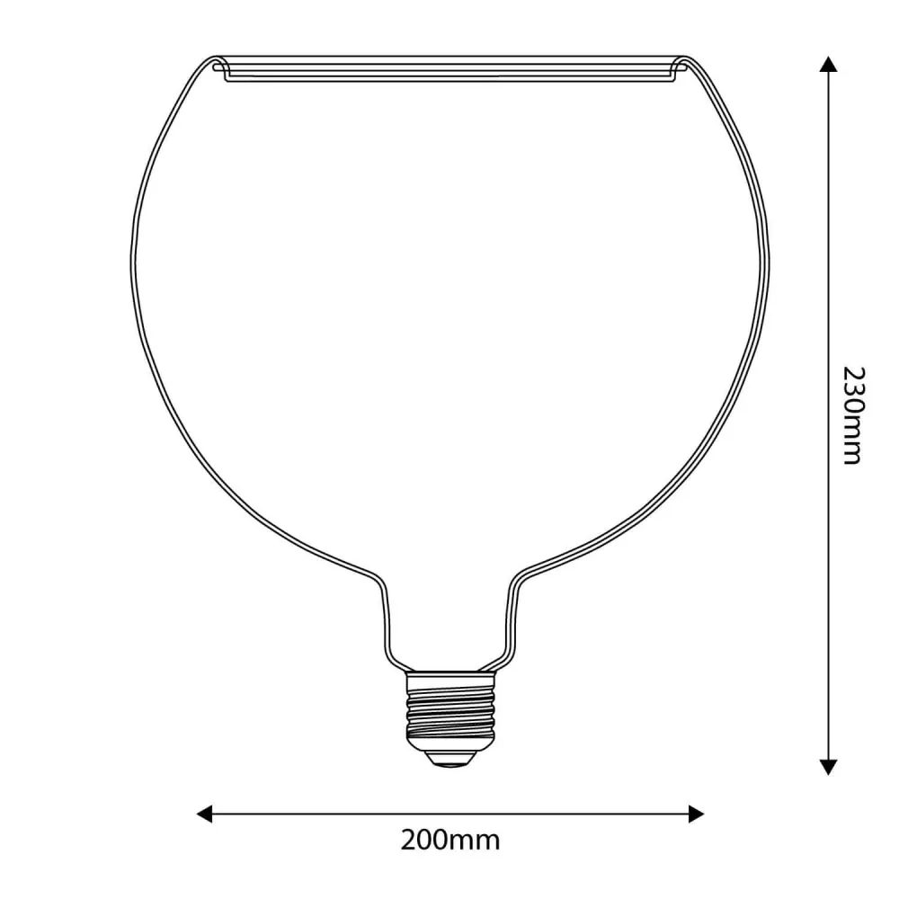 Žarulja LED Prozirna Ghost Line CRI 90 G200 5W 350Lm E27 2200K Prigušiva - G06