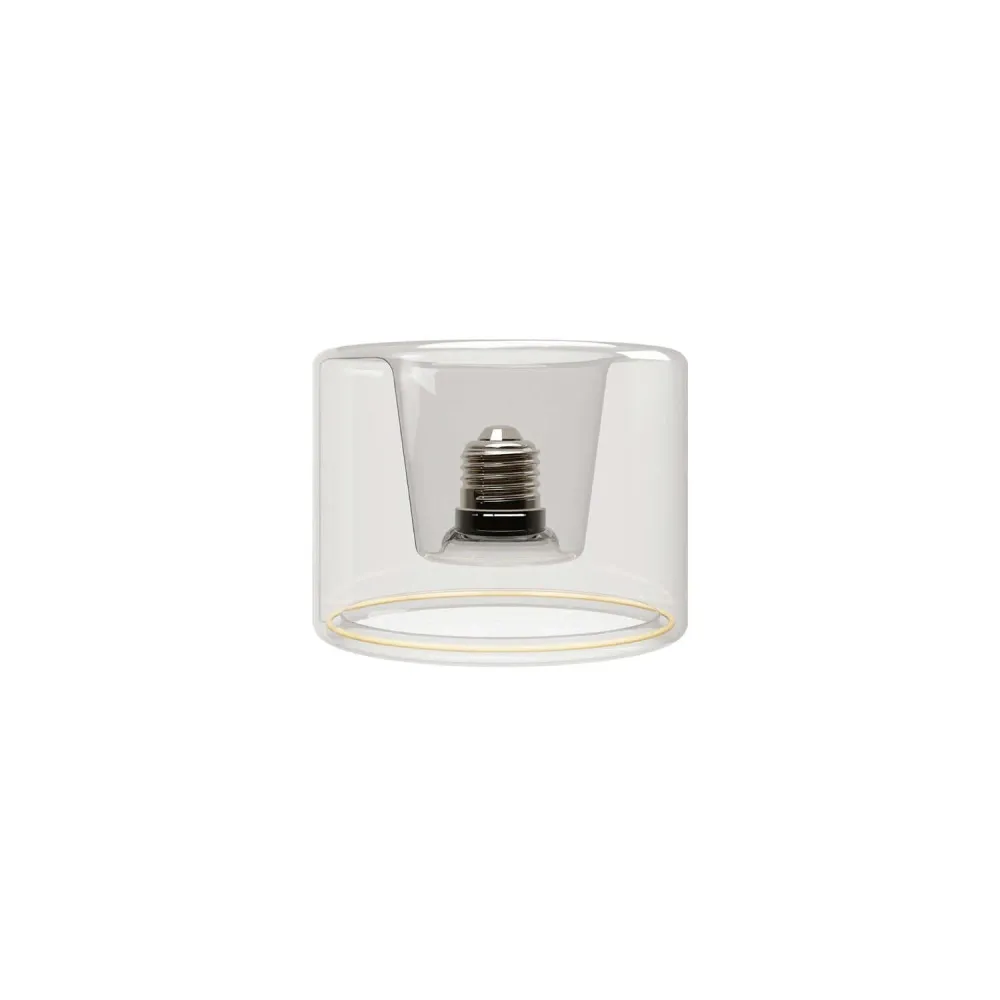 Žarulja LED Transparentna Ghost Line Recessed Donut 120x90 6W 500Lm E27 2200K Dimmabilna - G03