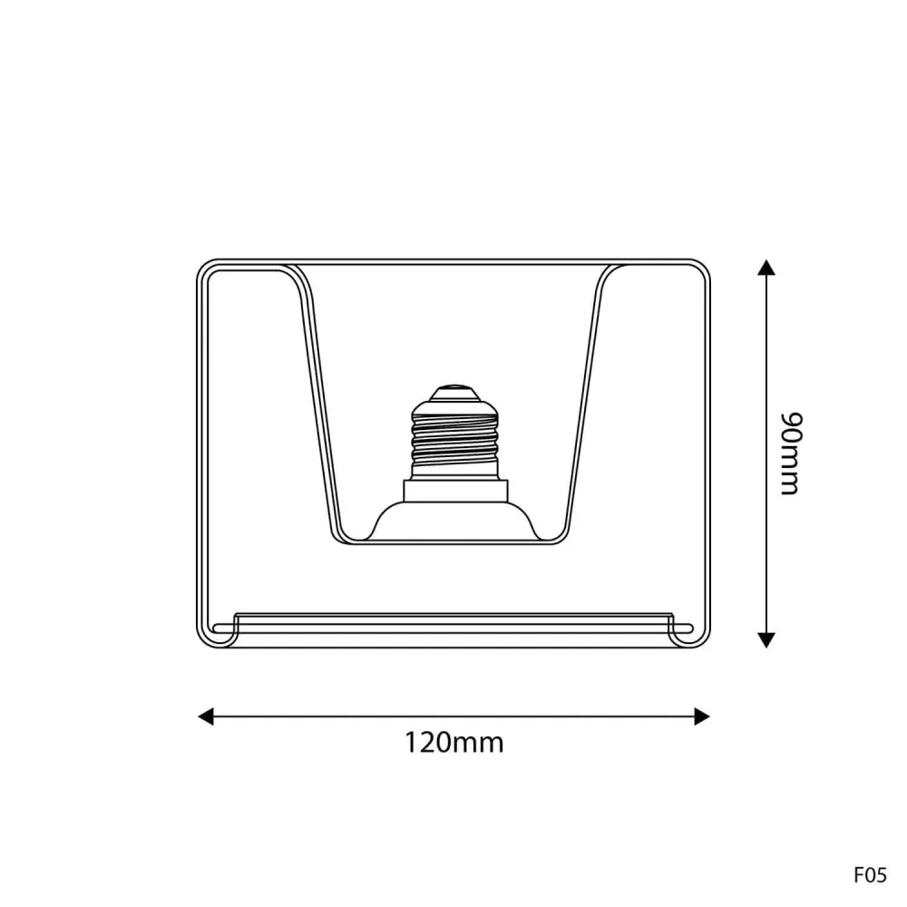 Žarulja LED Transparentna Ghost Line Recessed Donut 120x90 6W 500Lm E27 2200K Dimmabilna - G03