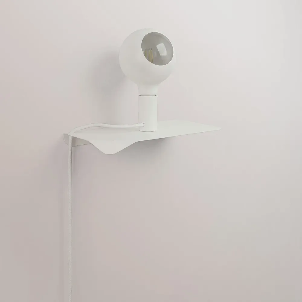 Combo Camo - Lampa s policom i UK Utikačom - Bijela