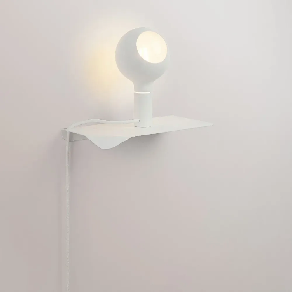 Combo Camo - Lampa s policom i UK Utikačom - Bijela