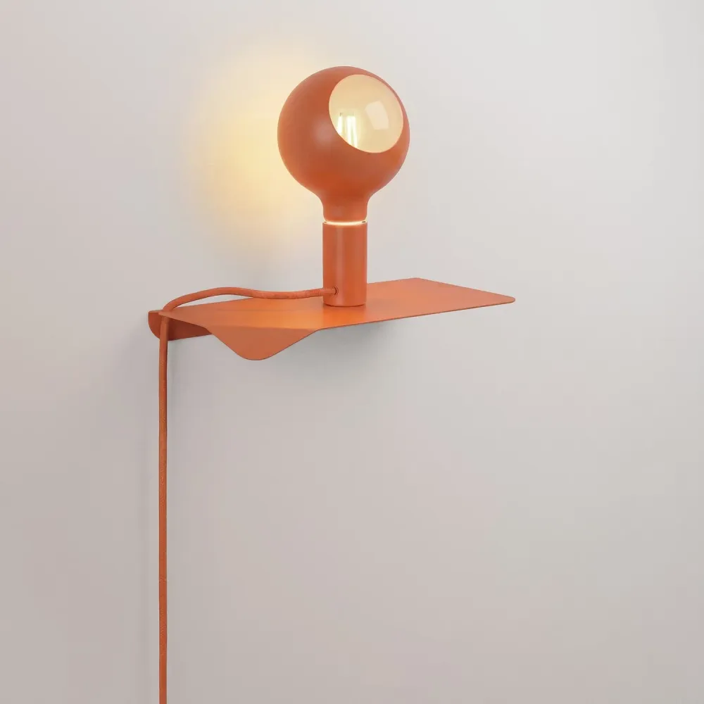Combo Camo - Lampa s policom i UK Utikačom - Narančasta