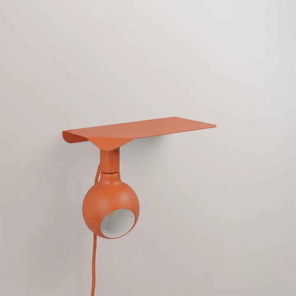 Combo Camo - Lampa s policom i UK Utikačom - Narančasta