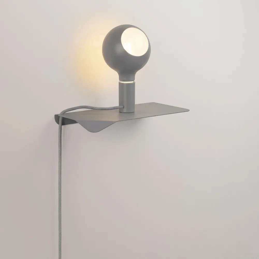 Combo Camo - Lampa s policom i UK Utikačom - Siva