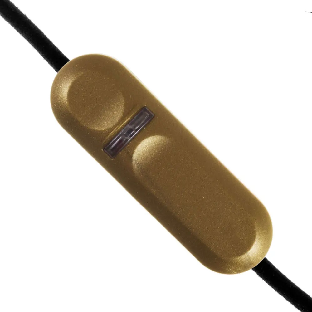Dimmer za LED i klasične žarulje, tipka na kabelu - Zlatna