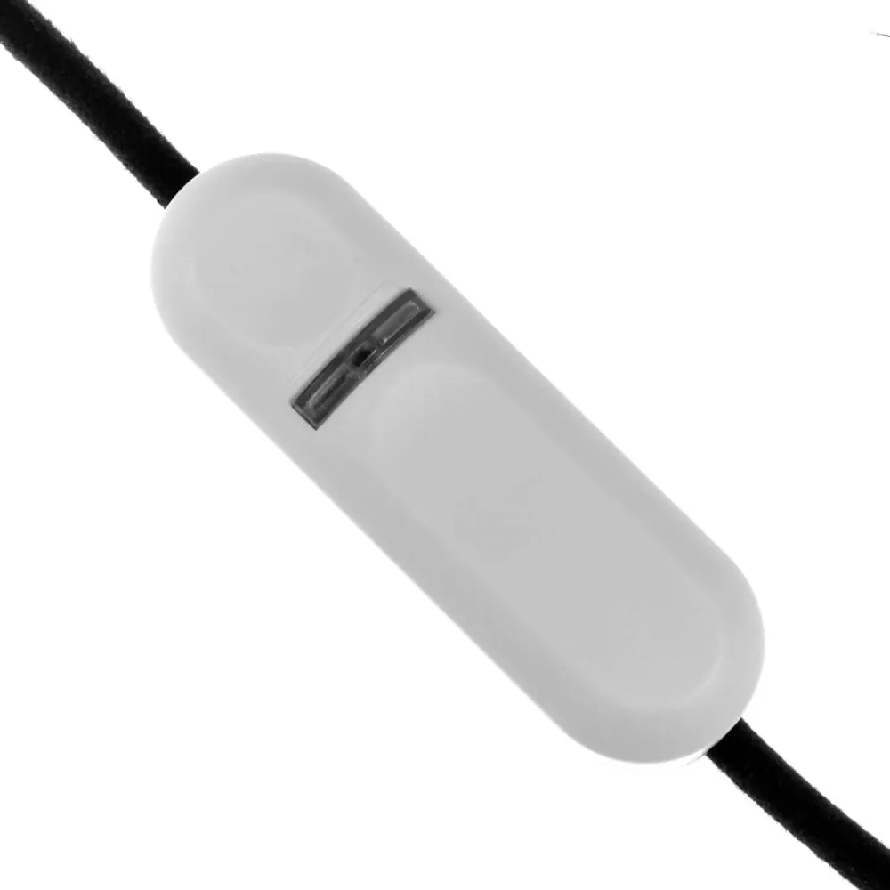 Dimmer za LED i tradicionalne žarulje, tipka na kabelu - Bijeli