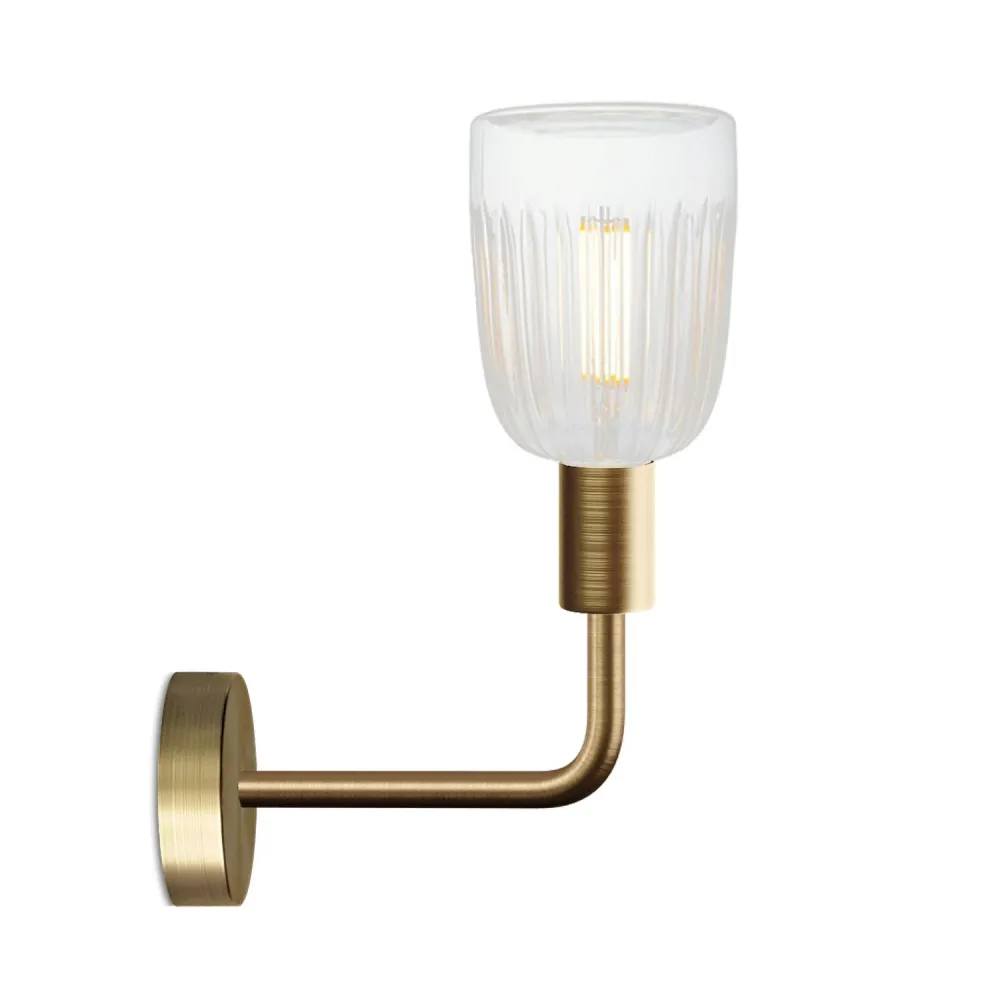 Fermaluce Elle metalna lampa sa žaruljom Crystal - Saten bronca