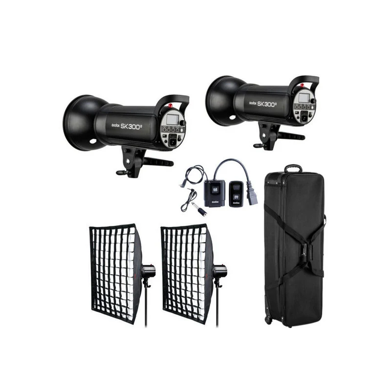 Godox Fleš rasvjeta u setu SK300II (2x300W/s) Travel kit