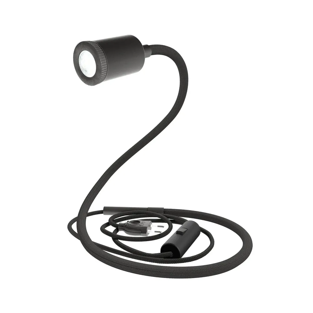 GU1d-one Podesiva lampa bez baze s mini LED reflektorom - Crna