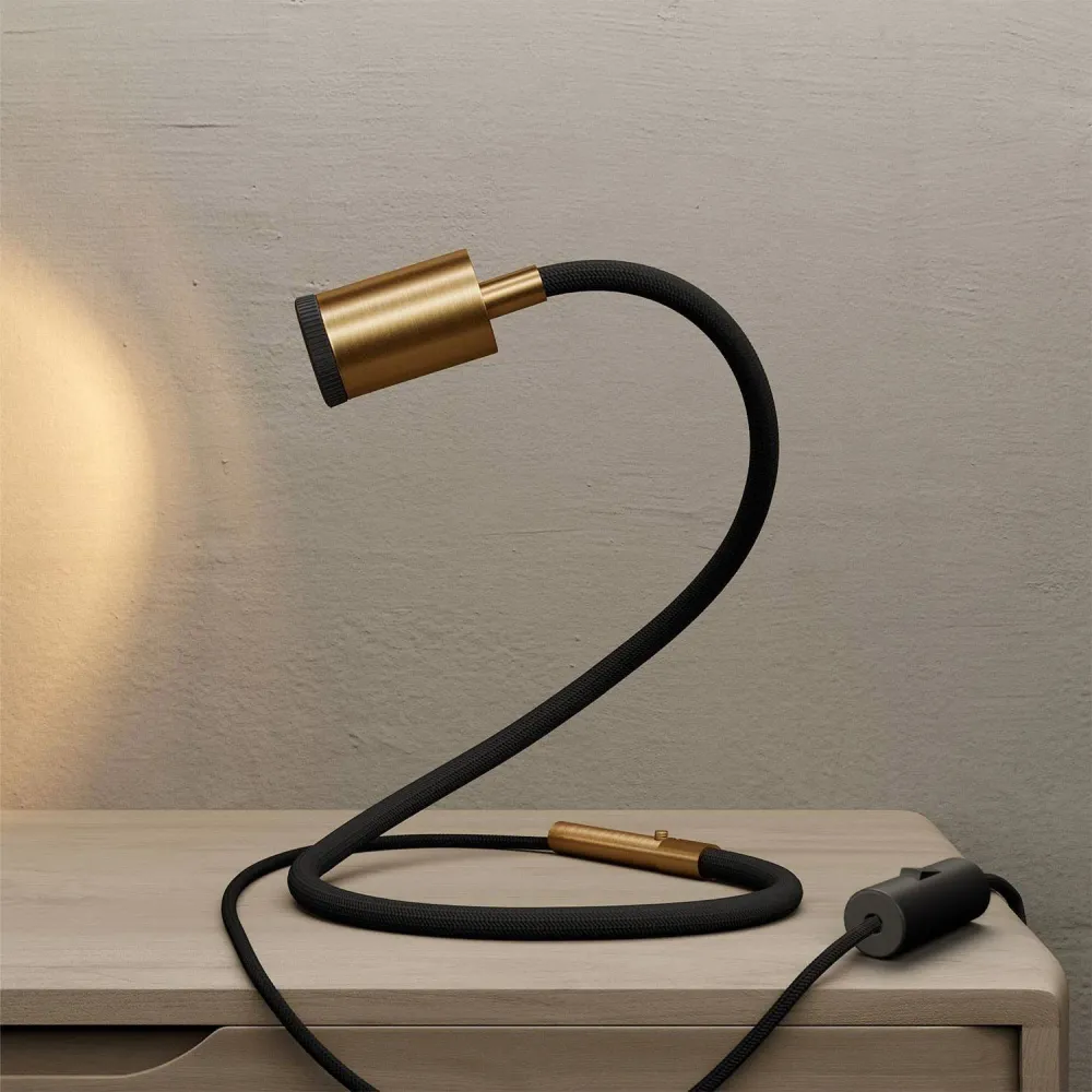 GU1d-one Podesiva lampa bez baze s mini LED reflektorom i UK utikačem - Mat bronca