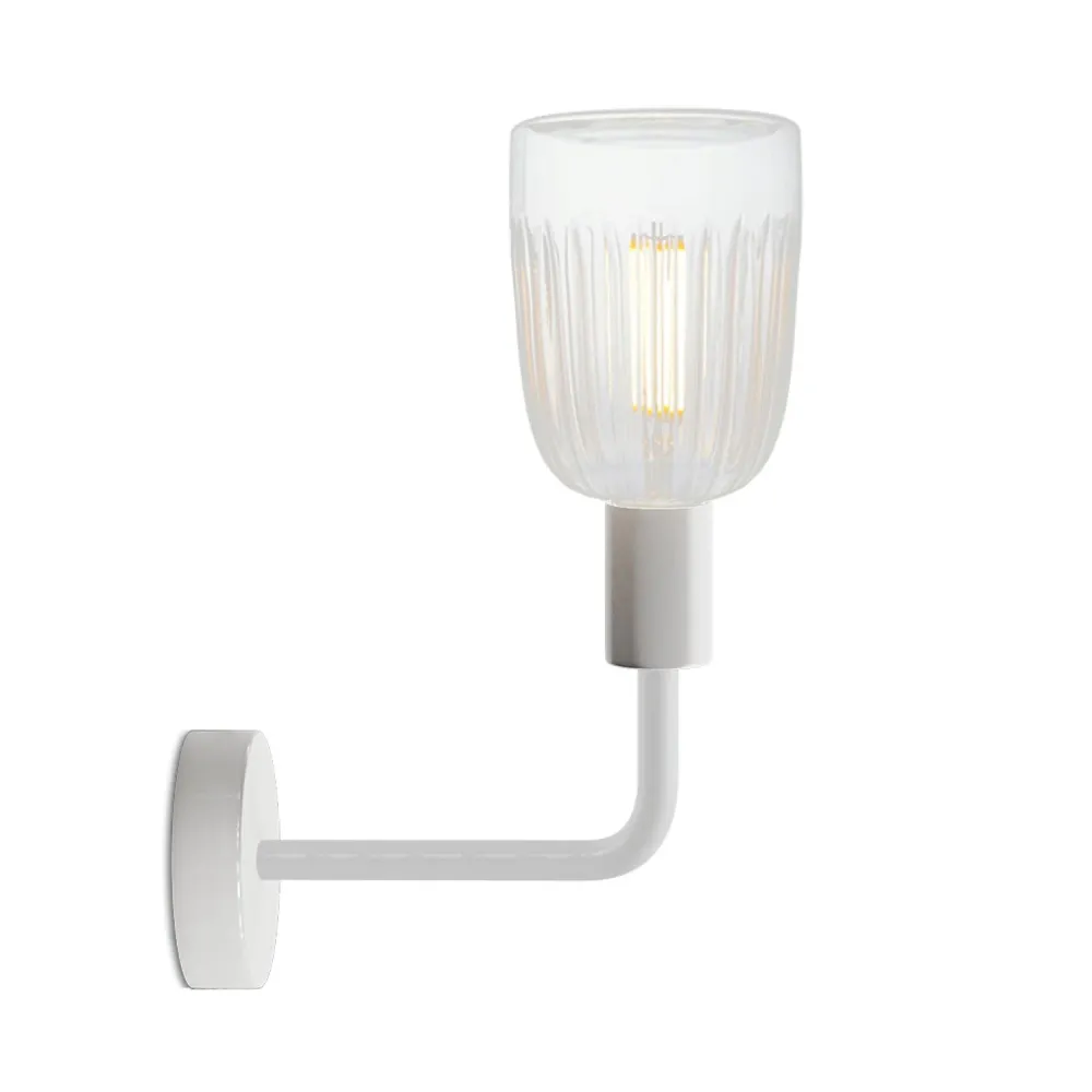 Lampa Fermaluce Elle od metala sa žaruljom Crystal - Mat bijela