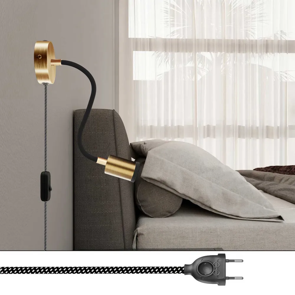 Lampa Spostaluce Flex 30 savitljiva s reflektorom GU1d0 - Saten bronca