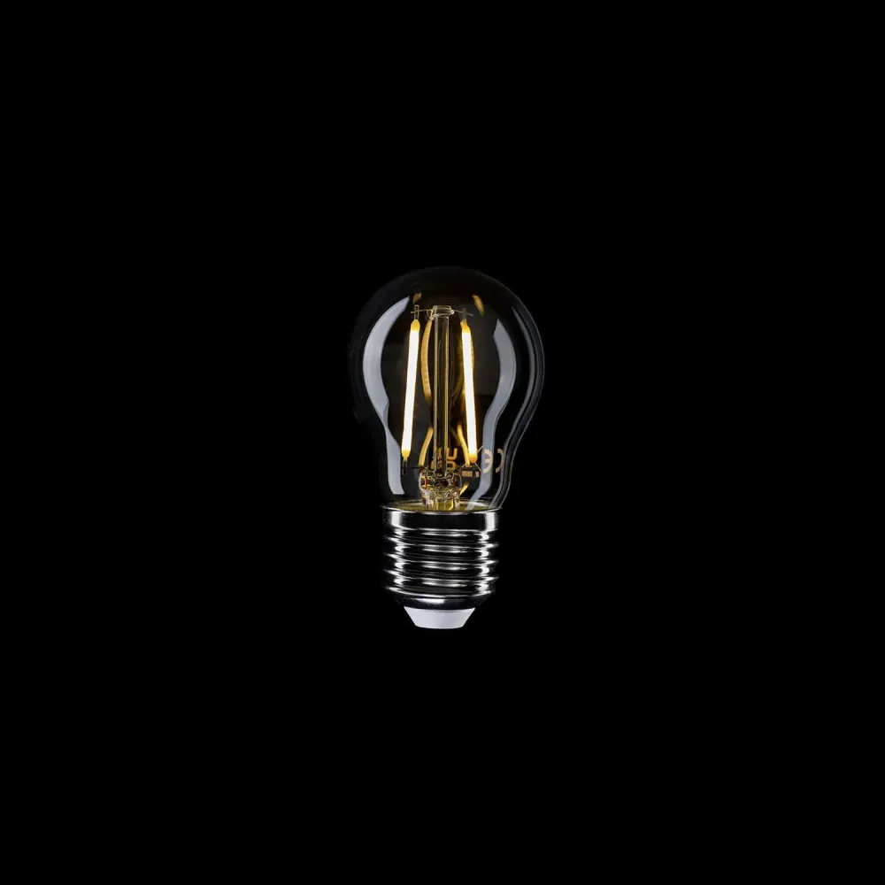 LED žarulja Prozirna Globetta G45 2W 136Lm E27 2700K - E08