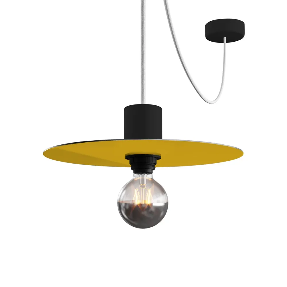 Mini tanjur Ellepì 'Solid Color' Svijetlozelena i Limun žuta za lampe, promjer 24 cm - Proizvedeno u Italiji