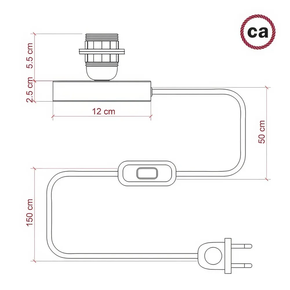 Posaluce za sjenilo - Stolna lampa od metala - Saten bronca