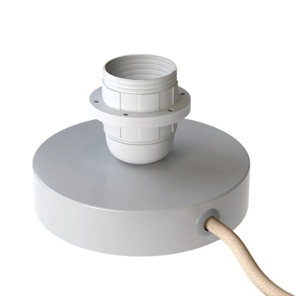 Posaluce za sjenilo - Stolna lampa od metala - Sjajno bijela