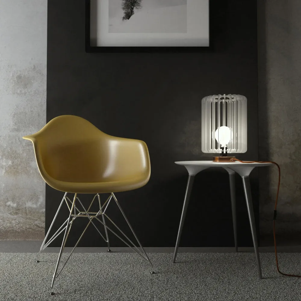 Posaluce za sjenilo - Stolna lampa od metala i UK utikač - Bakar
