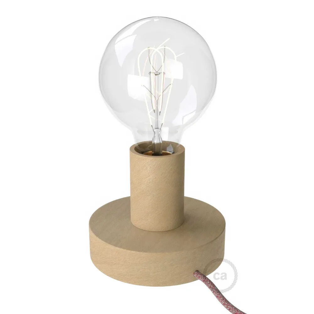 Posaluce - Stolna lampa od malog drva - Neutralna