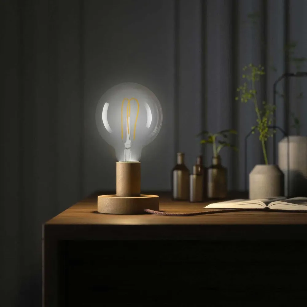 Posaluce - Stolna lampa od malog drva - Neutralna
