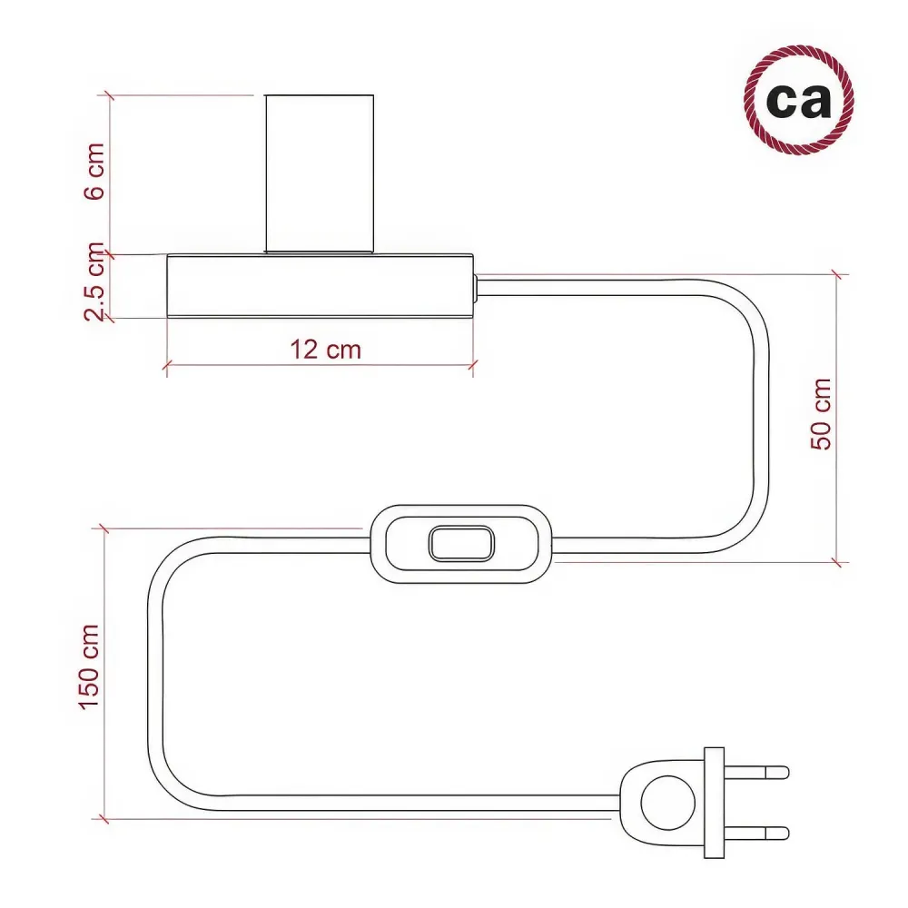 Posaluce - Stolna lampa od metala - Bakar
