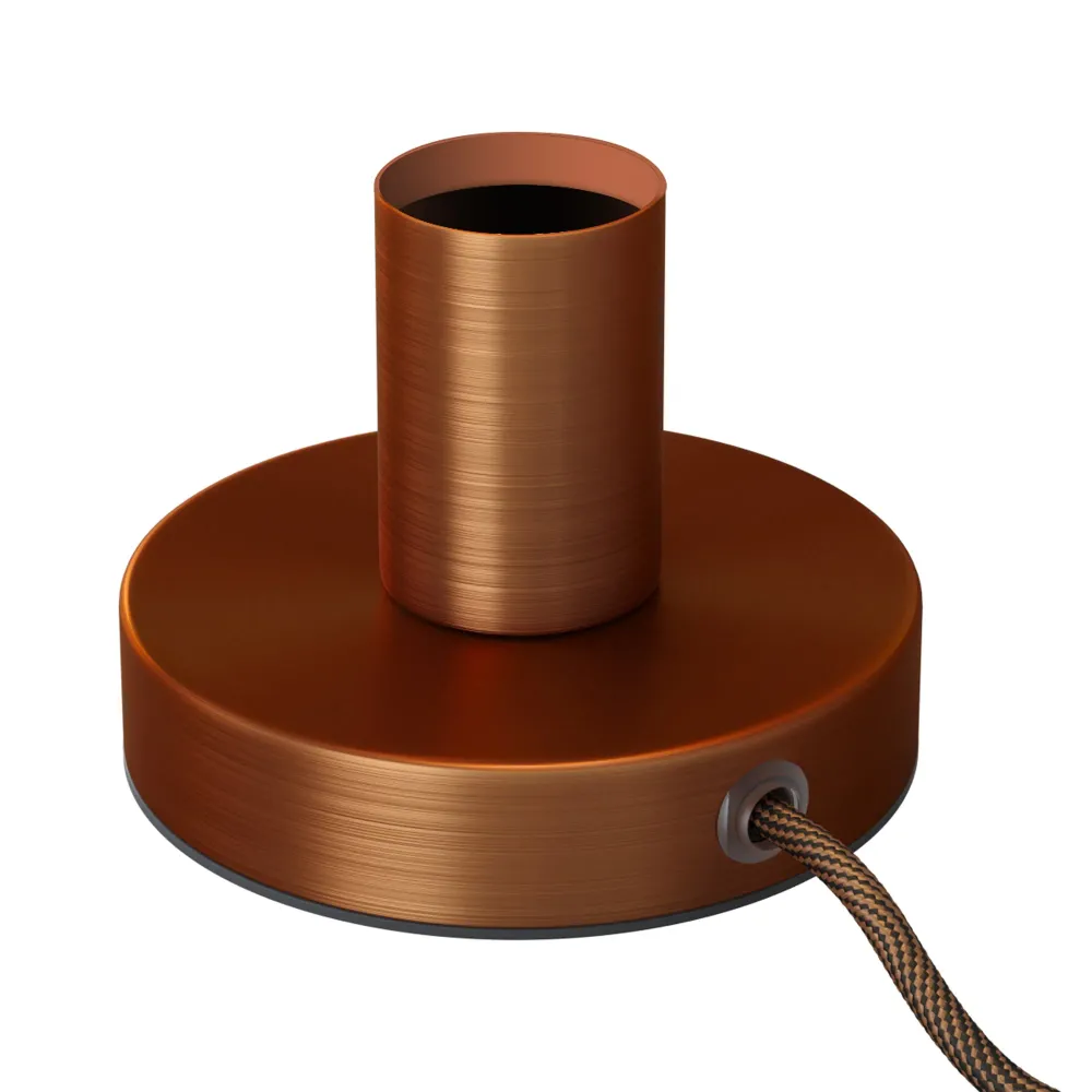 Posaluce - Stolna lampa od metala - Satenasta bakrena