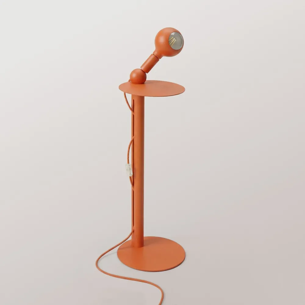 Rocco - Podna lampa sa Žarulja Camo - Narančasta