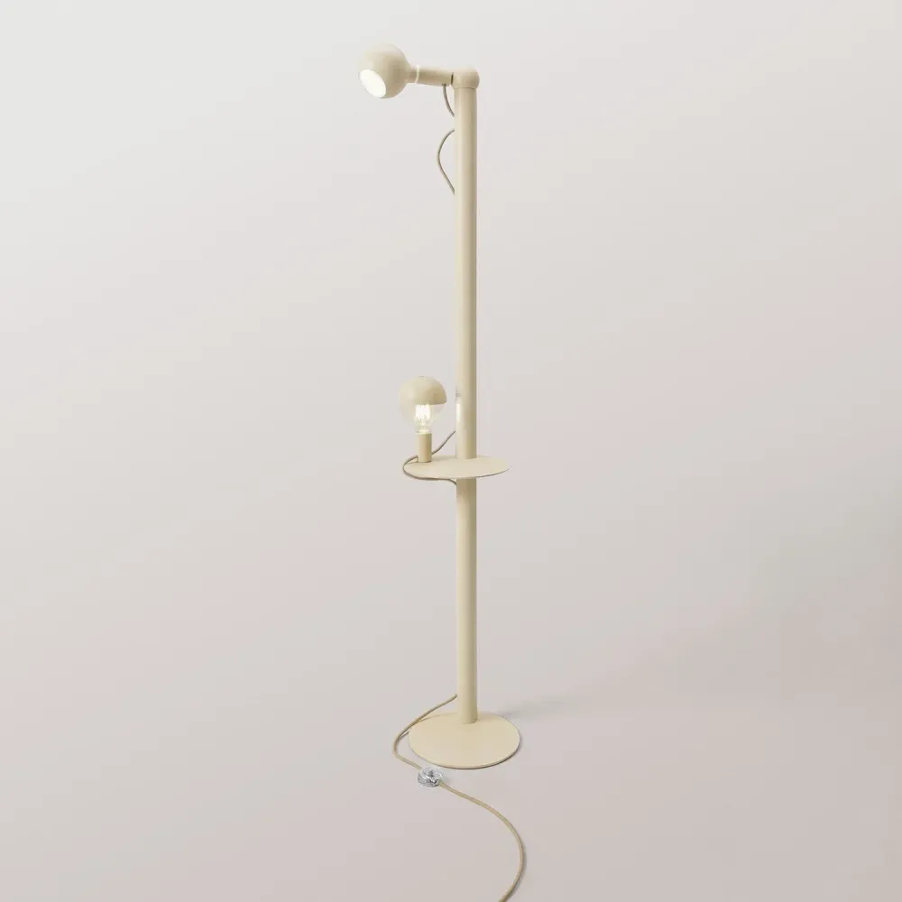 Rocco XXL - Podna lampa sa Žaruljom Maria i Camo - Panna