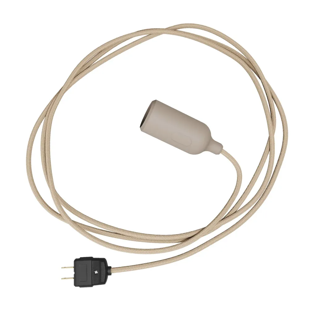 Snake - Silikonska lampa s prekidačem i utikačem Desert Brown
