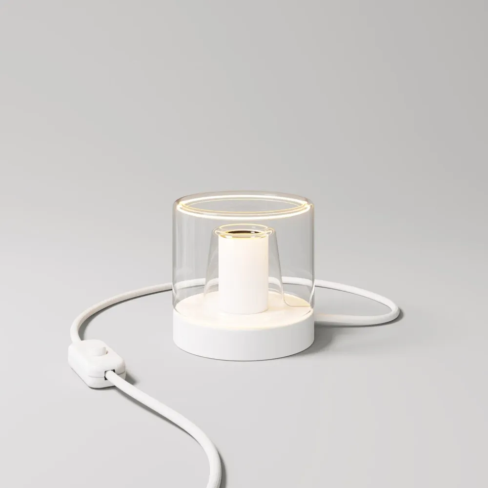 Stolna lampa Posaluce Ghost - mat bijela