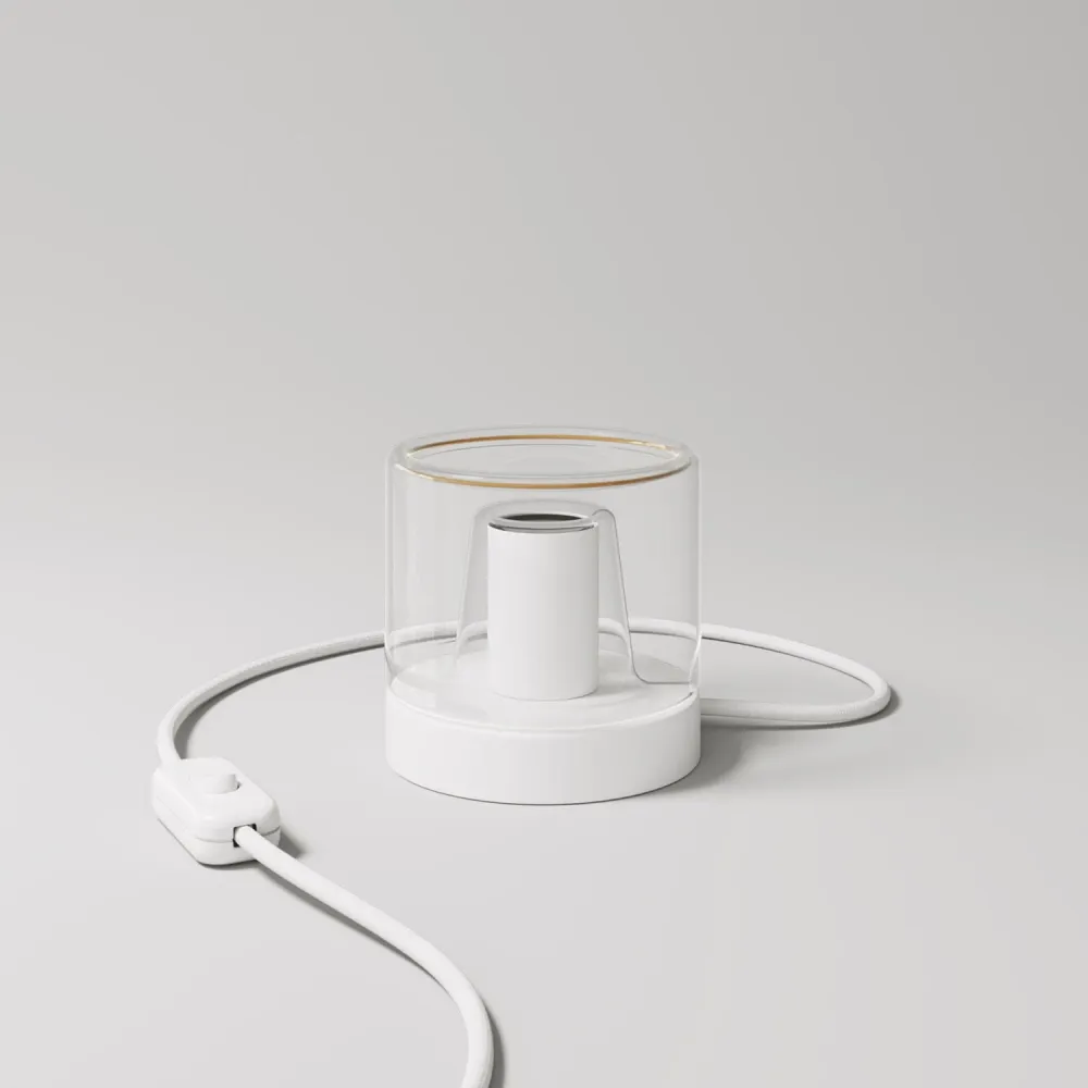 Stolna lampa Posaluce Ghost - mat bijela