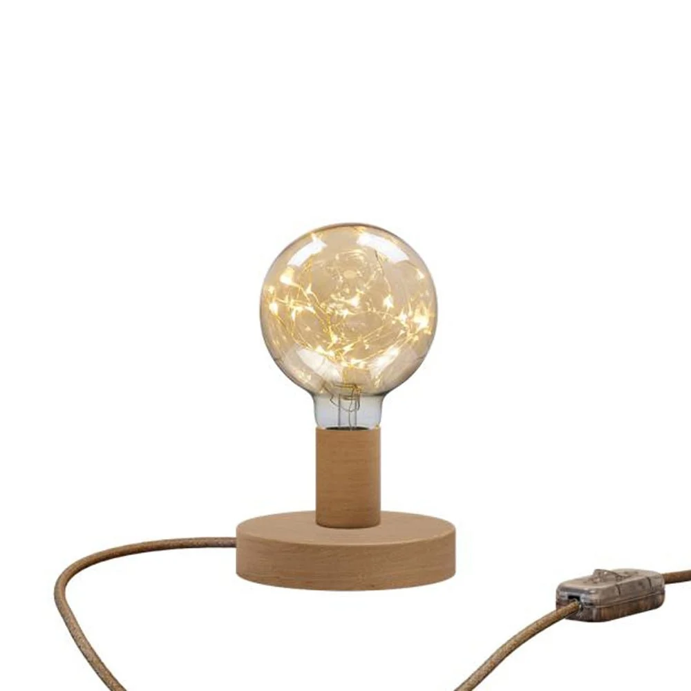 Stolna lampa Posaluce Milleluci od drva - Neutralna
