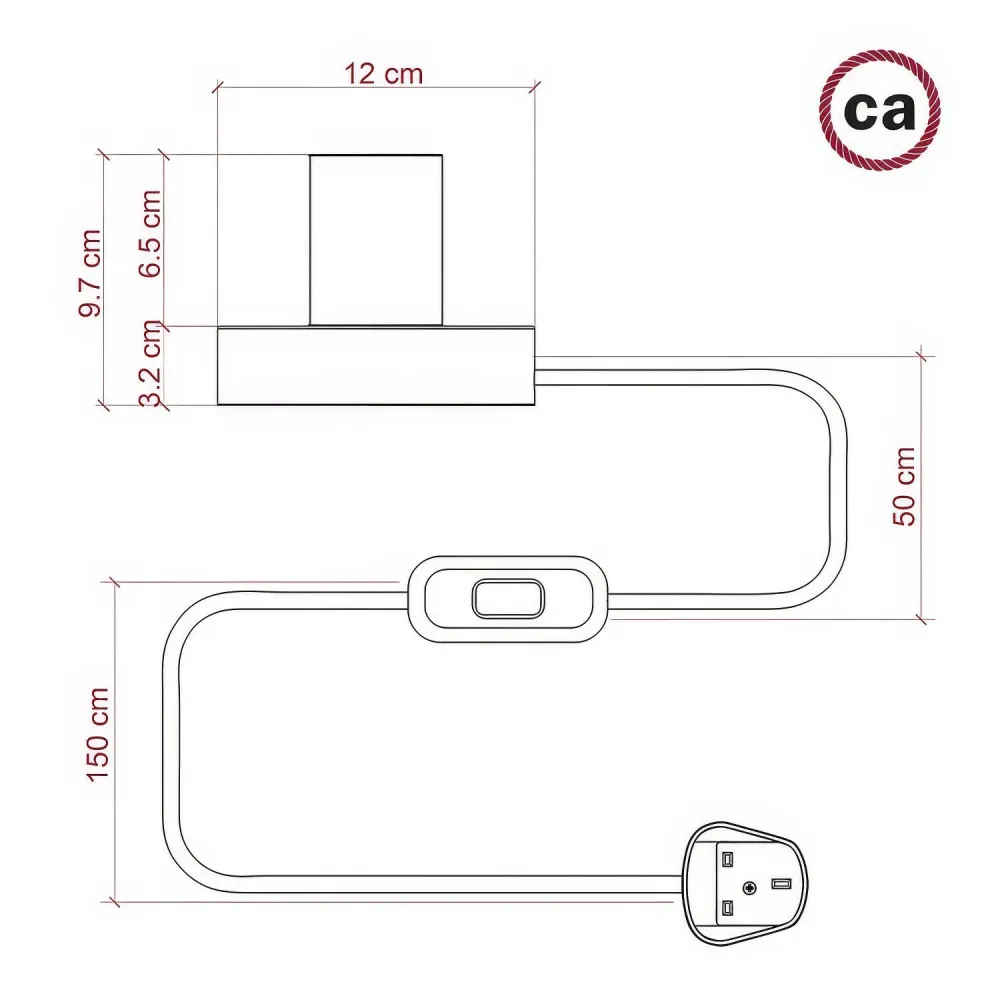 Stolna lampa Posaluce Milleluci od drva i UK utikač - Neutralna