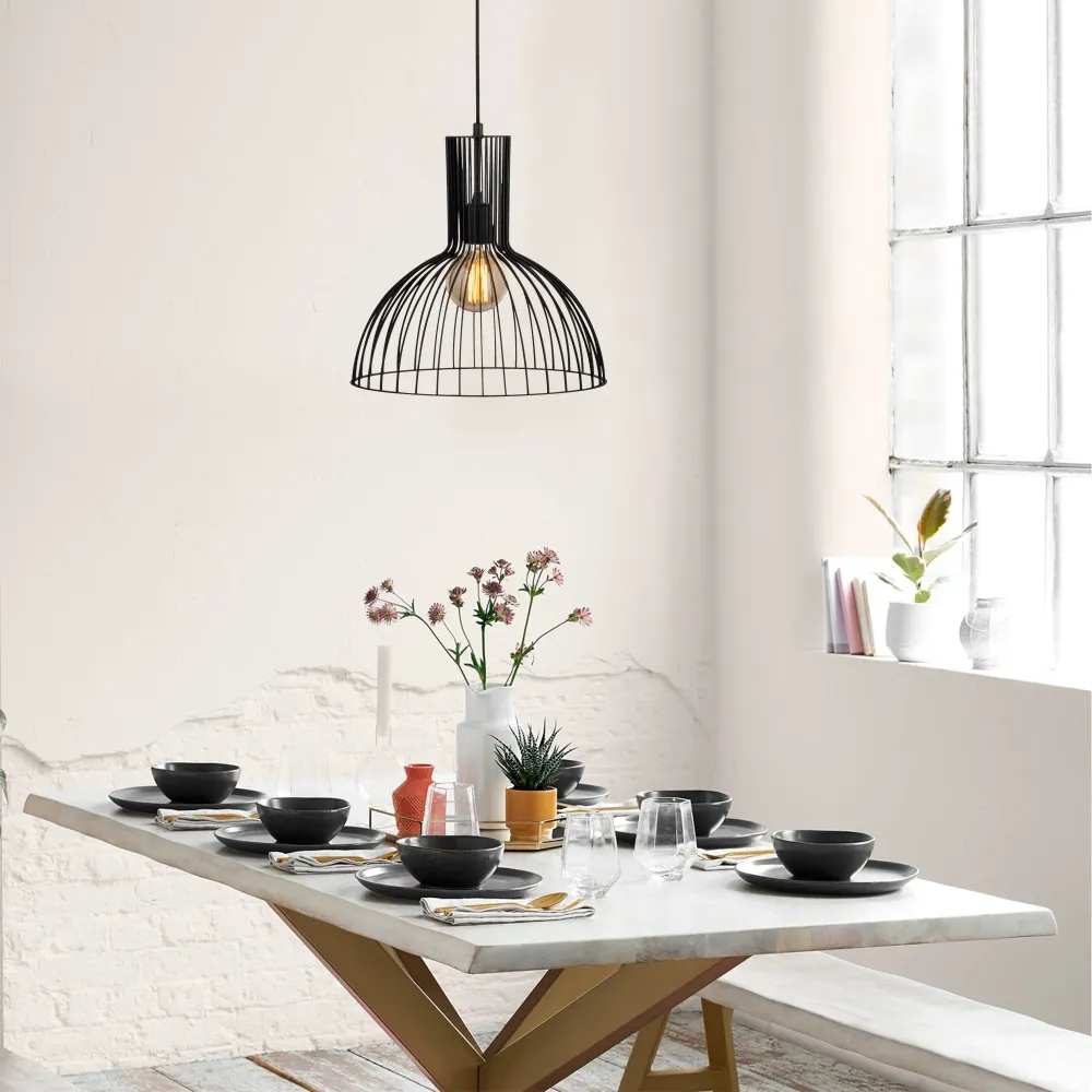 Stropna lampa, crno | Fellini