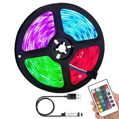 USB RGB LED Traka sa Daljinskim Osvetljenje za TV Pozadinu