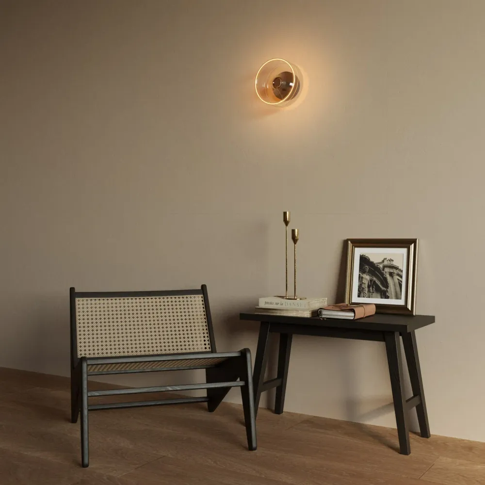 Zidna lampa Fermaluce crna s G02 žaruljom
