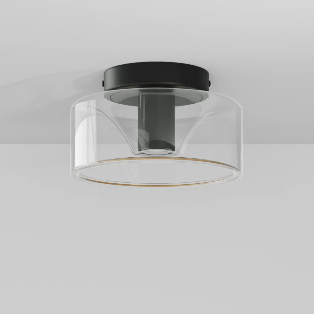 Zidna lampa Fermaluce crna s G02 žaruljom