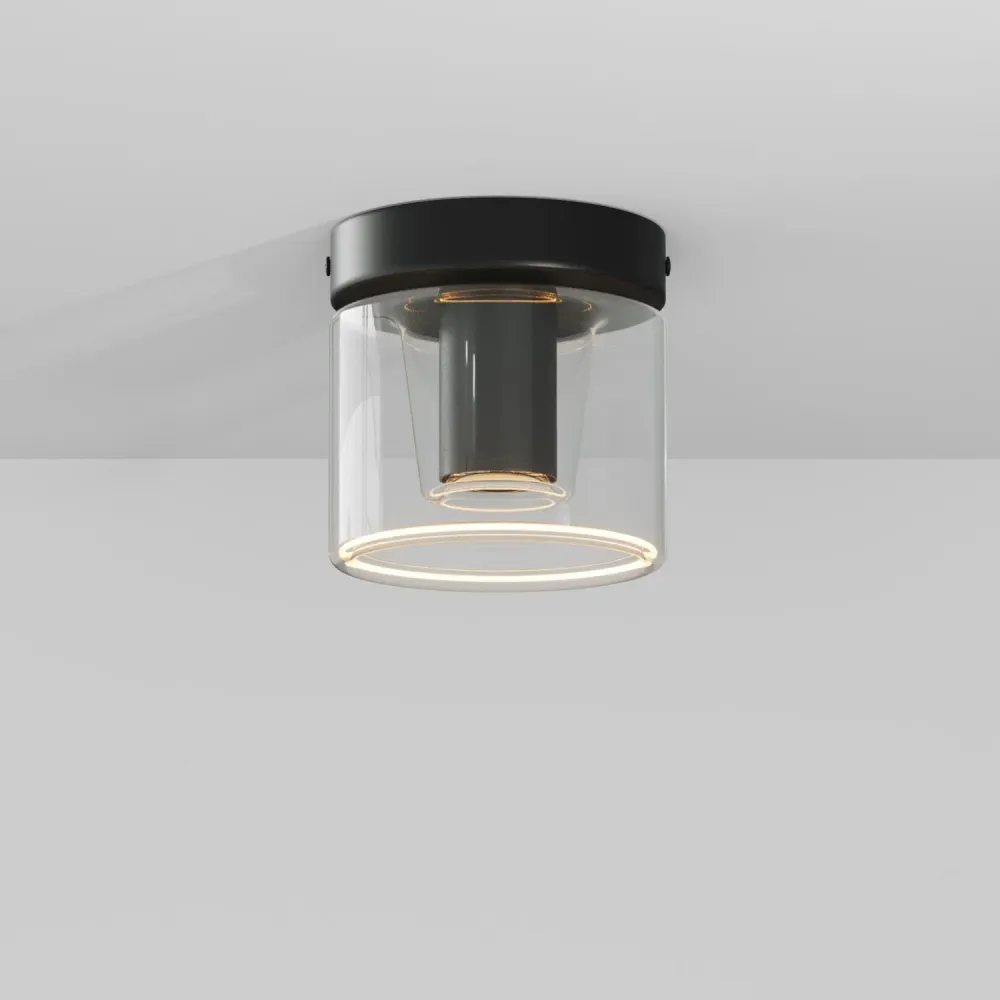 Zidna lampa Fermaluce crna s G03 žaruljom