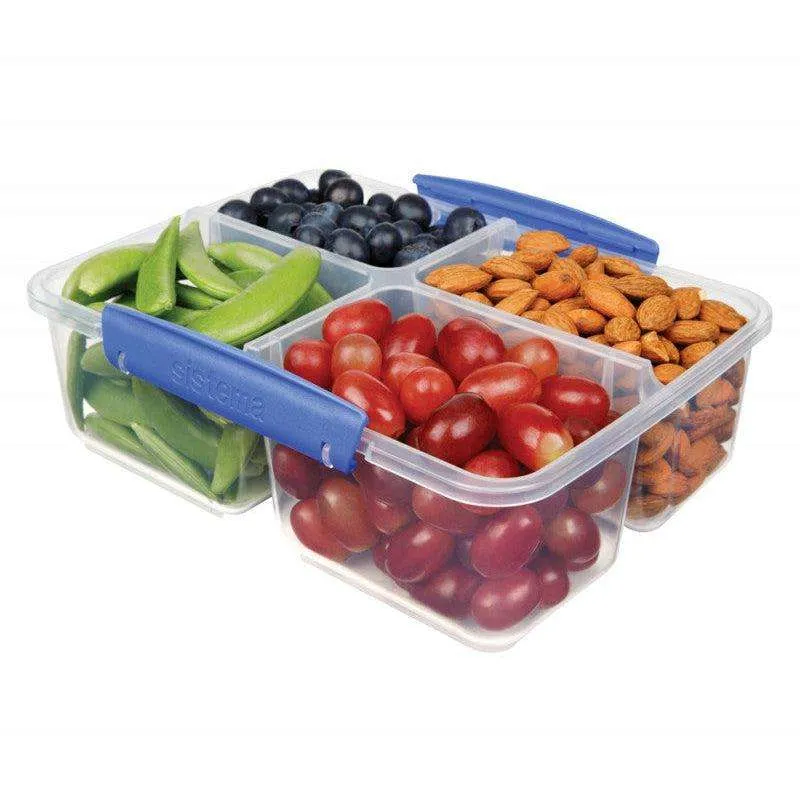 Sistema Skladištenje hrane - Klip It - Quad Split - 1.74L - Plava