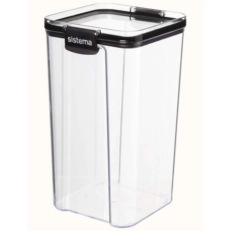 Sistema Čuvanje hrane - Tritan Ultra - Kvadrat - 1.3L - Crna