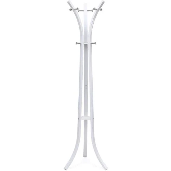 Samostojeć vješalica za kapute, odjeću, metalna, visoka 176cm, bijela