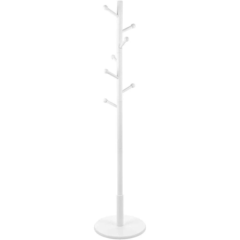 Samostojeć vješalica za kapute, odjeću, visoka 175 cm, bijela,