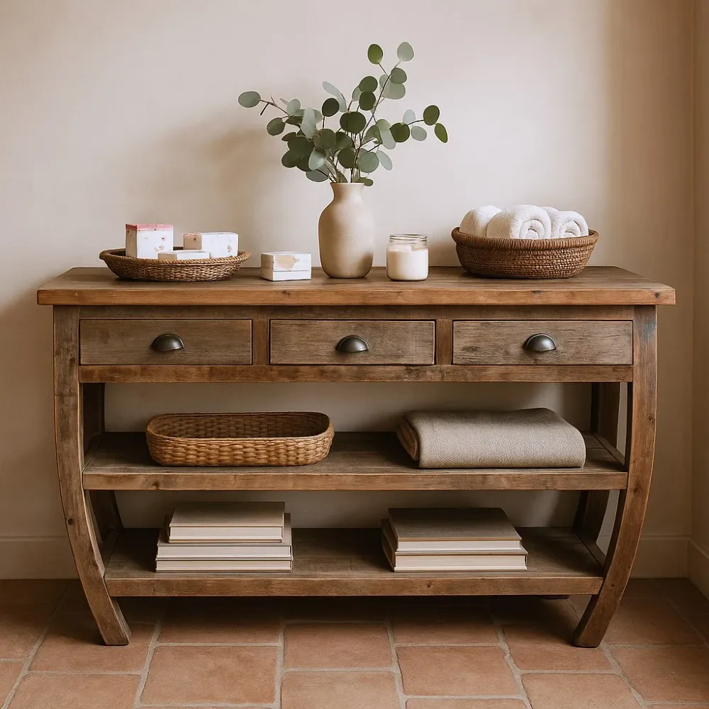 Obnovljena teak komoda 180x60x80cm