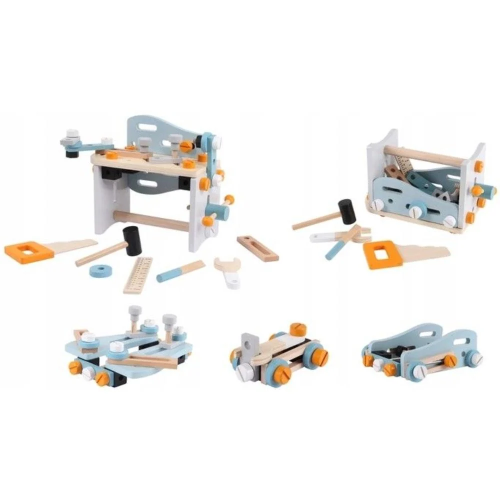 Ecotoys Stol za igru Mali Majstor od 52 elementa